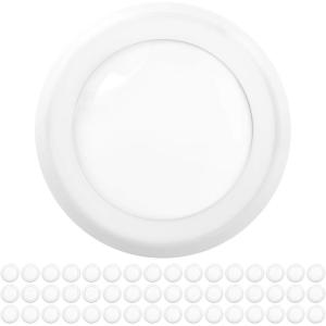 image:imageSunco LED Disc Lights Ceiling 6 Inch Flush Mount Disk Light Recessed Can Lighting 1050 LM 15W 75W Equivalent 5000K Daylight Dimmable Damp Rated ETL 4 PackWhite  3000K