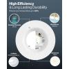 image:imageSunco 12 Pack 6 Inch LED Recessed Lights Retrofit Can Lights Smooth Trim 965 LM 13W 75W Equivalent Selectable CCT 2700K3000K3500K4000K5000K Dimmable Damp Rated UL6 Inch  3000K