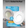 image:imageSunco 12 Pack 6 Inch LED Recessed Lights Retrofit Can Lights Smooth Trim 965 LM 13W 75W Equivalent Selectable CCT 2700K3000K3500K4000K5000K Dimmable Damp Rated UL6 Inch  5000K