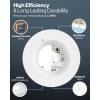 image:imageSunco 12 Pack 6 Inch LED Recessed Lights Retrofit Can Lights Smooth Trim 965 LM 13W 75W Equivalent Selectable CCT 2700K3000K3500K4000K5000K Dimmable Damp Rated UL4 Inch  5CCT 2700K  3000K  3500K  4000K  5000K