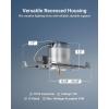 image:imageSunco 12 Pack 6 Inch Recessed Lighting Housing Can New Construction Air Tight Ceiling Cans 120277VHard Wired TP24 Connector Easy Install IC Rated UL12 Count Pack of 1