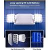 image:imageSunco 12 Pack LED Emergency Lights Commercial Lighting for Business Power Outages Offices with Backup Battery 90 Minutes Wall Mount Hard Wired 120277V Fire Resistant 94V0 UL12 Pack