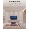 image:imageSunco 12 Pack LED Recessed Lighting 6 Inch Retrofit Can Lights 965LM 13W 100W Equivalent Selectable CCT 2700K3000K3500K4000K5000K Dimmable Baffle Trim Damp Rated UL4 Inch  5000k