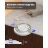 image:imageSunco 24 Pack 6 Inch LED Recessed Light with Night Light Canless Recessed Lighting 1500 LM 15W 150W Equivalent Selectable CCT 2700K3000K4000K5000K6000K Dimmable with Junction BoxWhite  5 CCT 2700K  3000K  4000K  5000K  6000K
