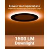 image:imageSunco 24 Pack 6 Inch LED Recessed Light with Night Light Canless Recessed Lighting 1500 LM 15W 150W Equivalent Selectable CCT 2700K3000K4000K5000K6000K Dimmable with Junction BoxBlack  5 CCT 2700K  3000K  4000K  5000K  6000K