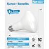 image:imageSunco 24 Pack BR30 LED Bulbs Indoor Flood Lights CRI93 11W Equivalent 65W 5000K Daylight 850 Lumens E26 Base 25000 Lifetime Hours Interior Home Residential Dimmable Recessed Can Light Bulbs  ULWhite 3k