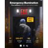 image:imageSunco 6 Pack Emergency Exit Signs With Lights With Backup Battery Red 94V0 Fire Resistant 120277V Wall Or Ceiling Mount Commercial Grade ULBlack