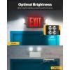 image:imageSunco 6 Pack Emergency Exit Signs With Lights With Backup Battery Red 94V0 Fire Resistant 120277V Wall Or Ceiling Mount Commercial Grade ULBlack