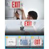 image:imageSunco 6 Pack Emergency Exit Signs With Lights With Backup Battery Red 94V0 Fire Resistant 120277V Wall Or Ceiling Mount Commercial Grade ULWhite