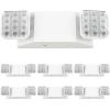 image:imageSunco 6 Pack LED Emergency Lights for Business Commercial Lighting Power Outages Offices with Backup Battery 90 Minutes Wall Mount Hard Wired 120277V Fire Resistant 94V0 ULWhite
