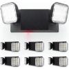 image:imageSunco 6 Pack LED Emergency Lights for Business Commercial Lighting Power Outages Offices with Backup Battery 90 Minutes Wall Mount Hard Wired 120277V Fire Resistant 94V0 ULBlack