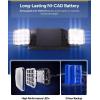 image:imageSunco 6 Pack LED Emergency Lights for Business Commercial Lighting Power Outages Offices with Backup Battery 90 Minutes Wall Mount Hard Wired 120277V Fire Resistant 94V0 ULBlack