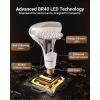 image:imageSunco BR40 LED Light Bulbs Indoor Flood Lights Recessed Can Light Bulb 1400 LM 17W 100W Equivalent 6000K Daylight Deluxe Dimmable E26 Base for Home Bedroom Kitchen UL 4 PackWhite  3 Cct in One