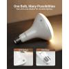 image:imageSunco BR40 LED Light Bulbs Indoor Flood Lights Recessed Can Light Bulb 1400 LM 17W 100W Equivalent 6000K Daylight Deluxe Dimmable E26 Base for Home Bedroom Kitchen UL 4 PackWhite  3 Cct in One