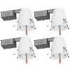 image:imageSunco 4 Inch Recessed Lighting Housing Can Remodel Air Tight Ceiling Cans 120277VHard Wired TP24 Connector Included Easy Install IC Rated UL 4 Pack