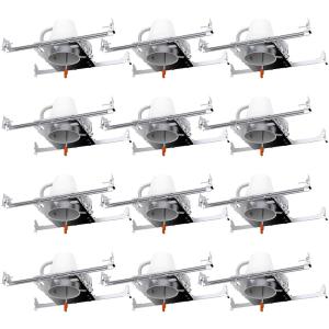 image:imageSunco 12 Pack 4 Inch Can Lights Housing New Construction Recessed Can Housing for Ceiling Hard Wired TP24 Connector 120277V Air Tight Steel IC Rated Easy Install UL