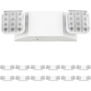 image:imageSunco 12 Pack LED Emergency Lights Commercial Lighting for Business Power Outages Offices with Backup Battery 90 Minutes Wall Mount Hard Wired 120277V Fire Resistant 94V0 UL12 Pack