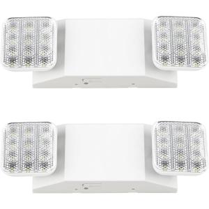 image:imageSunco 12 Pack LED Emergency Lights Commercial Lighting for Business Power Outages Offices with Backup Battery 90 Minutes Wall Mount Hard Wired 120277V Fire Resistant 94V0 UL2 Pack