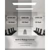 image:imageSunco 10 Pack 1x4 LED Flat Panel Light Dual Selectable CCT 3500K4000K5000K amp Selectable Wattage 30W40W46W 5700LM 010V Dimming Surface Mount Matte White Drop Ceiling Fixture  ETL DLC