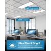 image:imageSunco 12 Pack 2x4 LED Flat Panel Light Drop Ceiling Office Fixture 6500 LM Selectable Features 30W40W50W 4000K5000K6000K Dimmable 010V Surface or Suspension Mount Dustproof ETL3 CCT in One 4000K  5000K  6000K