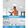 image:imageSunco 12 Pack 2x4 LED Flat Panel Light Drop Ceiling Office Fixture 7700 LM Selectable Features 40W50W60W 4000K5000K6000K Dimmable 010V Dustproof ETL1x2