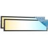 image:imageSunco 1x4 LED Flat Panel Light Dual Selectable CCT 3500K4000K5000K amp Selectable Wattage 30W40W46W 5700LM 010V Dimming Surface Mount Matte Black Drop Ceiling Fixture  ETL DLCBlack