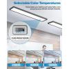 image:imageSunco 2 Pack 1x4 LED Flat Panel Light Dual Selectable CCT 3500K4000K5000K amp Selectable Wattage 30W40W46W 5700LM 010V Dimming Matte Black Drop Ceiling Fixture  ETL DLC