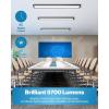 image:imageSunco 2 Pack 1x4 LED Flat Panel Light Dual Selectable CCT 3500K4000K5000K amp Selectable Wattage 30W40W46W 5700LM 010V Dimming Matte Black Drop Ceiling Fixture  ETL DLC