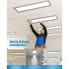 image:imageSunco 2 Pack 1x4 LED Flat Panel Light Dual Selectable CCT 3500K4000K5000K amp Selectable Wattage 30W40W46W 5700LM 010V Dimming Matte Black Drop Ceiling Fixture  ETL DLC