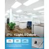 image:imageSunco 24 Pack 2x2 LED Flat Panel Light for Drop Ceiling Commercial Troffer Replacement Lighting Fixture 4400 LM 40W Selectable CCT 4000K5000K6000K Dimmable 010V Dustproof ETL3 CCT in One 4000K  5000K  6000K