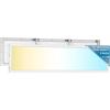 image:imageSunco 1x4 LED Flat Panel Light Dual Selectable CCT 3500K4000K5000K amp Selectable Wattage 30W40W46W 5700LM 010V Dimming Surface Mount Matte Black Drop Ceiling Fixture  ETL DLCWhite