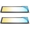 image:imageSunco 2 Pack 1x4 LED Flat Panel Light Dual Selectable CCT 3500K4000K5000K amp Selectable Wattage 30W40W46W 5700LM 010V Dimming Matte Black Drop Ceiling Fixture  ETL DLC