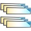 image:imageSunco 6 Pack 1x4 LED Flat Panel Light Dual Selectable CCT 3500K4000K5000K amp Selectable Wattage 30W40W46W 5700LM 010V Dimming Surface Mount Matte Black Drop Ceiling Fixture  ETL DLC