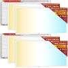 image:imageSunco 6 Pack 2x4 LED Flat Panel Light Drop Ceiling Office Fixture with Emergency Battery Backup 90 Minute Duration 7760 LM Selectable Features 405060W 400050006000K Dimmable 010V ETL