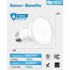 image:imageSunco 10 Pack BR20 LED Bulb Dimmable Small Recessed Lighting Bulbs R20 Mini Flood Light Indoor 550 LM 7W 50W Equivalent 2700K Soft White E26 Base Can Light for Home Kitchen Bedroom UL6 Count Pack of 1