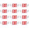 image:imageSunco 12 Pack Exit Signs with Emergency Lights Two Adjustable LED Lights with Backup Battery Red 94V0 Fire Resistant 120277V Wall Or Ceiling Mount Commercial Grade ULRed
