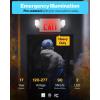 image:imageSunco 12 Pack Exit Signs with Emergency Lights Two Adjustable LED Lights with Backup Battery Red 94V0 Fire Resistant 120277V Wall Or Ceiling Mount Commercial Grade ULRed