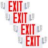 image:imageSunco 12 Pack Exit Signs with Emergency Lights Two Adjustable LED Lights with Backup Battery Red 94V0 Fire Resistant 120277V Wall Or Ceiling Mount Commercial Grade ULRed
