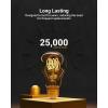 image:imageSunco 6 Pack Vintage LED Edison Bulbs E26 Spiral Filament Light 55W40W 2200K Amber Light Dimmable 450 LM 25000 Lifetime Hours ETL
