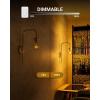 image:imageSunco 6 Pack Vintage LED Edison Bulbs E26 Spiral Filament Light 55W40W 2200K Amber Light Dimmable 450 LM 25000 Lifetime Hours ETL