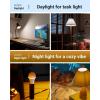image:imageSunco A19 Warm Light Bulbs 6 Pack LED Night Light Bulb with 5000K Daylight amp 2000K Amber Glow 800 LM 80 LM Nightlight Sleep Light Bulb for Bedroom Lamps Warm Yellow Light Bulbs Dimmable E26 UL5000k Daylight