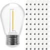 image:imageSunco 60 Pack LED S14 NonDimmable Shatterproof amp Waterproof Outdoor Vintage Backyard Patio Bright String Light Accessories Bulb 100 Lumens 2200K Amber Glow amp Wattage 1W AC120V  ETL amp FCC