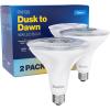 image:imageSunco LED Flood Light Bulb Waterproof PAR38 Dusk to Dawn Outdoor Lighting 1250 LM 120W Equivalent 15W Exterior WetRated 5000K Daylight E26 Base for Porch Garage Yard UL 2 Pack3000k Warm White
