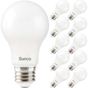 image:imageSunco 10 Pack 3W25W A19 LED Light Bulbs 2700K Soft White 250 Lumens E26 Medium Base Indoor Outdoor Super Bright Instant On Frosted Lens Lamp for Bedroom Dining Living Room UL10 Count Pack of 1