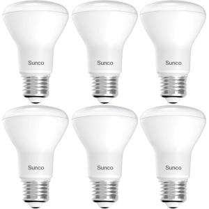 image:imageSunco 10 Pack BR20 LED Bulb Dimmable Small Recessed Lighting Bulbs R20 Mini Flood Light Indoor 550 LM 7W 50W Equivalent 2700K Soft White E26 Base Can Light for Home Kitchen Bedroom UL6 Count Pack of 1
