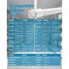 image:imageSunco 10 Pack T8 LED Bulbs 4 Foot 48 Inch Tube Light Bulbs Fluorescent Replacement Single or Double Ended Hybrid Type AB 2400 LM 20W 5000K Daylight Frosted Lens ETL5000k Daylight
