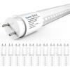 image:imageSunco 10 Pack T8 LED Bulbs 4 Foot LED Fluorescent Tube Replacement 4ft LED Tube Light Ballast Bypass 2200 LM 18W 6000K Daylight Deluxe Single Ended Power Clear Lens ULWhite 5k