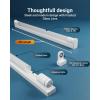 image:imageSunco 10 Pack T8 LED Bulbs 4 Foot LED Fluorescent Tube Replacement 4ft LED Tube Light Ballast Bypass 2200 LM 18W 6000K Daylight Deluxe Single Ended Power Clear Lens ULWhite 5k