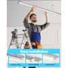 image:imageSunco 100 Pack T8 LED Bulbs 4 Foot Tube Light Bulbs Ballast Bypass 48 Inch Fluorescent Replacement 2200 LM 18W 6000K Daylight Deluxe Single Ended Power Type B Clear Lens UL6000k Daylight Deluxe