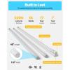 image:imageSunco 100 Pack T8 LED Bulbs 4 Foot Tube Light Bulbs Ballast Bypass 48 Inch Fluorescent Replacement 2200 LM 18W 6000K Daylight Deluxe Single Ended Power Type B Clear Lens UL6000k Daylight Deluxe